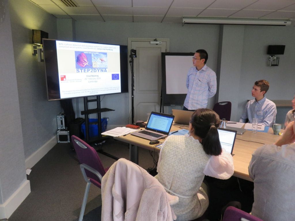 Hongzhuo Liang presenting at the STEP2DYNA Workshop 6 held in Cambridge UK